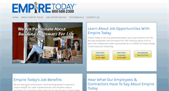 Desktop Screenshot of empiretoday-careers.com